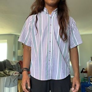 Vintage Men’s Short Sleeve Button Up Shirt